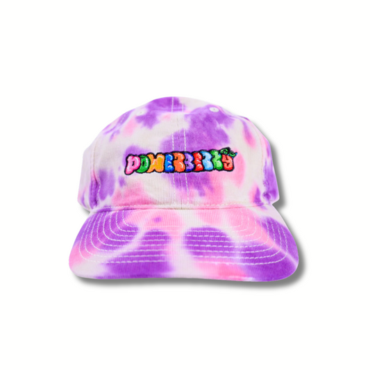 "MIXED BERRY" EMBRIODERED TIE-DYE CAP