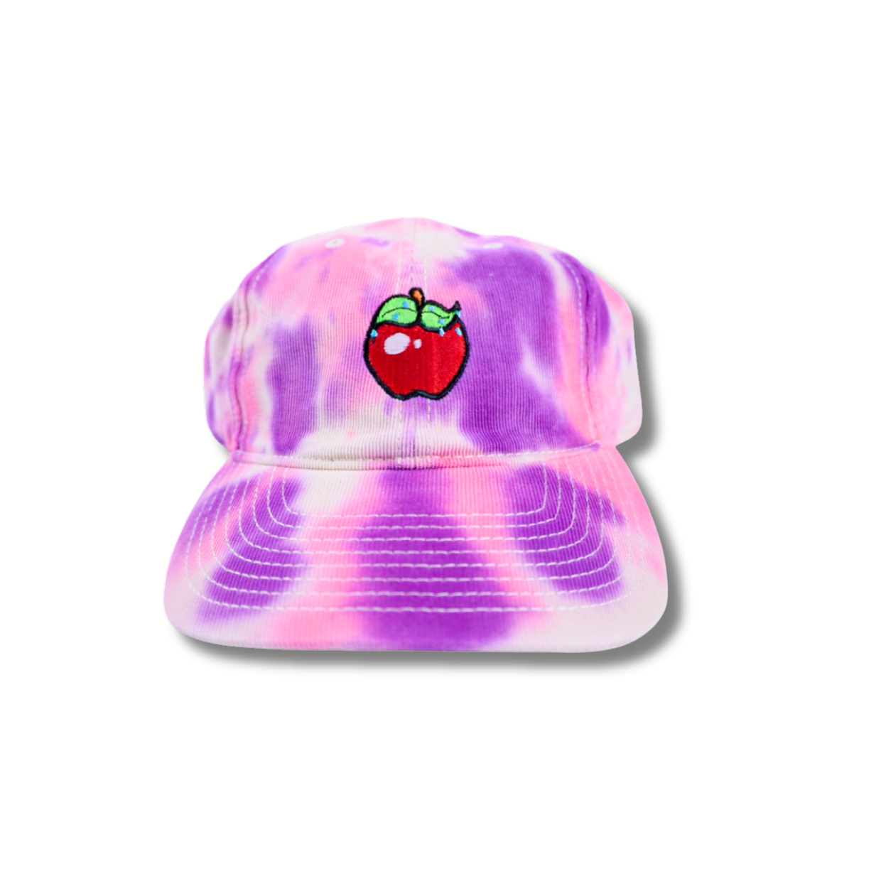 "MIXED BERRY" EMBRIODERED TIE-DYE CAP