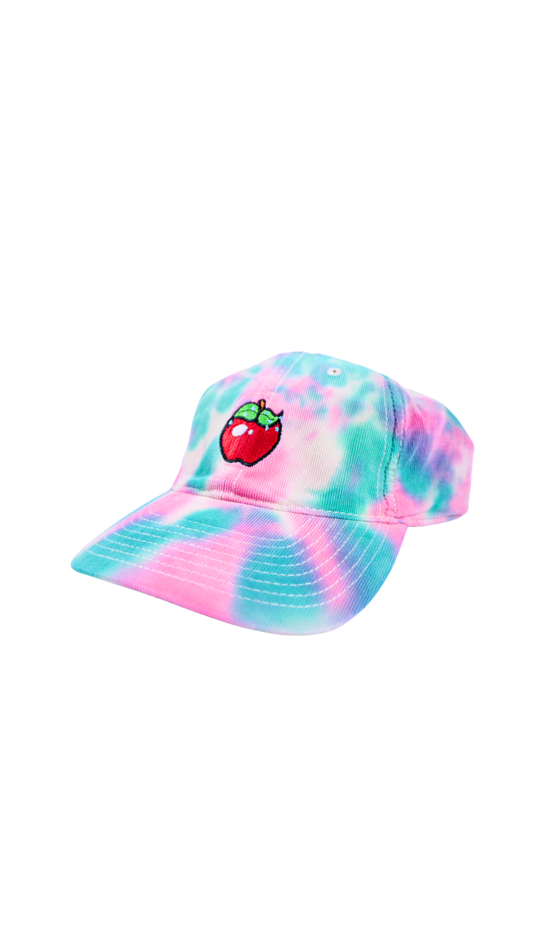 "RAINBOW POPSICLE" EMBRIODERED TIE-DYE CAP