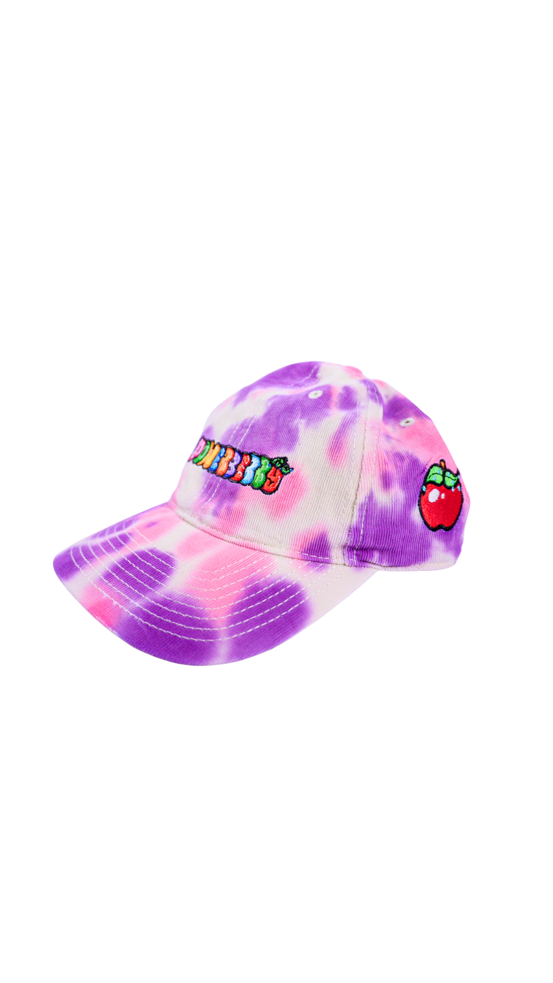 "MIXED BERRY" EMBRIODERED TIE-DYE CAP